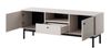 Selsey 'Japandies' TV-Lowboard 2-türig mit Schublade, greige, ca 57 x 153 x 39 cm Bild 4