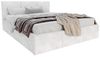 FDM Polsterbett Bettrahmen Bettgestell 90x200, 120x200, 140x200, 160x200, 180x200cm (MADE IN EU - mit hochwertigem Velours Bezug, Bettrahmen, Bett, Optional mit Matratze bestellbar, mit großen gepolsterten Kopfteil, mit Bettkasten zum aufklappen), Meta... Bild 4