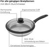 Gastrolux Deckel mit Silikonring Anthrazit Glasdeckel 28 cm Bild 4