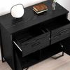 vidaXL Sideboard Schwarz Eichen-Optik 79,5 x 35,5 x 74,5 cm 883568 Bild 4