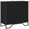 vidaXL Sideboard Schwarz Eichen-Optik 79,5 x 35,5 x 74,5 cm 883568 Bild 2