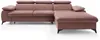 Vente-unique - SAMARA Sofa SamtStoff Puderrosa - B 193 cm x H 75 cm x L 280 cm Bild 4