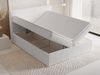 GRAINGOLD Brisa Boxspringbett 140x200, Boxspringbett mit zwei Bettkästen, Kopfteil, Cord-Stoff, Grau Bild 4