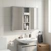 vidaXL Badezimmer-Wandschrank mit Regal Betongrau 20 x 10 x 60,5 cm 889290 Bild 4