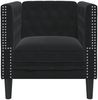 vidaXL Chesterfield-Sessel Schwarz Samt 372678 Bild 4