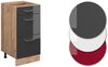 Vicco Küchenschrank Küchenzeile R-Line, Anthrazit Hochglanz, Schubladenunterschrank 40 cm, ohne AP Bild 3