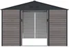 Vente-unique - ADELMO Gartenhaus Metall GrauBraun - B 309 cm x H 229 cm x L 330 cm Bild 2