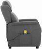 vidaXL Massagesessel mit Kissen Hellgrau 93,5 x 67,5 x 101,5 cm Stoff 348349 Bild 4