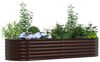vidaXL Hochbeet Braun 240 x 80 x 44 cm Stahl 42008139 Bild 3