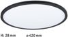Paulmann No. 70999 LED Panel Atria Shine 420mm 3000K 22W Schwarz dimmbar Bild 3