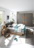 Bett >Constantin< in Wildeiche / Basaltgrau - 305. x 96 x 205 cm (BxHxT) Bild 3
