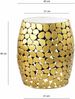 Design Beistelltisch rund 40cm aus Aluminium gold & weißer Marmor Tischplatte – Couchtisch Alu – Metall Wohnzimmertisch Dekotisch Handmade Bild 4