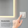 EMKE LED Badspiegel mit Beleuchtung 100x60cm Warmweiß Licht Badezimmerspiegel Wandschalter (nicht enthalten) Bild 2