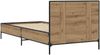 vidaXL Bettgestell mit Kopfteil Kunsthandwerk Eiche 80 x 200 cm 8009112 Bild 5