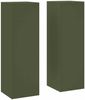 vidaXL Pflanzenständer 2 pcs Olivgrün 24 x 24 x 75 cm Stahl 865823 Bild 2