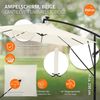 ML-DESIGN Sonnenschirm Ampelschirm mit/ohne LED Solar Ständer Abdeckung Windsicherung Ø330 cm, Gartenschirm UV50+ Sonnenschutz wasserabweisend 360° drehbar & neigbar Bild 2