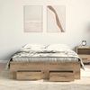 vidaXL Bettrahmen Artisan-Eiche 120 x 190 cm Holzwerkstoff 3333979 Bild 3