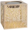 Dehner LED Solarleuchte Olea, Solar-Laterne, B20 x H20 x T20 cm, Metall & Kunststoff, Warmweiß, Dämmerungssensor, Solar Bild 2