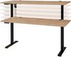 Höhenverstellbarer Schreibtisch SONOS Old Artisan Eiche - 160 x 77 cm Bild 2