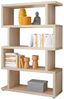 Regal >Benny< in Sonoma/Eiche, Wabenplatten - 100x152x38cm (BxHxT) Bild 2