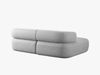Micadoni 5-Sitzer Ecksofa Jenny Kleine Version Links Chenille Perfect Harmony Silber Bild 4