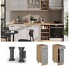 Küchenunterschrank R-Line Beton 30 cm ohne Arbeitsplatte Vicco Bild 2