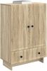vidaXL Sideboard Sonoma-Eiche 66 x 34,5 x 95 cm Holzwerkstoff 893977 Bild 3
