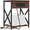 vidaXL Nachttisch Braun Eichen-Optik 41 x 31 x 51 cm Holzwerkstoff 859513 Bild 3