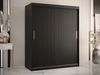 Kleiderschrank Kirtan Slim 1 150 (Farbe: Schwarz, Größe: 1250 cm) Bild 2