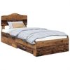 vidaXL Bettrahmen mit Kopfteil Altholz 90 x 200 cm Holzwerkstoff 3413245 Bild 2
