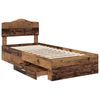 vidaXL Bettrahmen mit Kopfteil Altholz 90 x 200 cm Holzwerkstoff 3413245 Bild 5