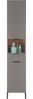 BASIC by Balculina Hochschrank Denver Hochschrank, Badezimmerschrank BxHxT 38x195x32 (1-St) Breite 38 cm, Tür L/R montierbar, Softclose Bild 3