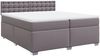 vidaXL Boxspringbett mit Matratze Grau 200x200 cm Kunstleder 3288438 Bild 3