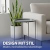 CEPEWA Beistelltisch Beistelltisch grau rund Eisen PVC 37x42,5 cm Tisch Industriedesign Bild 4