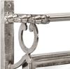 vidaXL Wandgarderobe mit Kleiderhaken Aluminium 357834 Bild 5