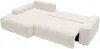 Vente-unique - DAVISO Sofa Stoff Beige - B 162 cm x H 87 cm x L 264 cm Bild 4