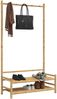 vidaXL Kleiderständer mit Ablagen 103x40x183 cm Bambus 368032 Bild 4