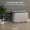 STEELSØN 'Epsilon' Mülleimer, 3x15L, silber, Edelstahl, Mülltrennsystem mit 3 Fächern, inkl. Softclose-Deckel und Tragegriffen Bild 3