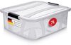 KONZEPT Aufbewahrungsbox mit Deckel, Stapelbox, BPA-frei, robuster Verschlussclips (Plastikbox Aufbewahrung Regalbox Spielzeugbox), 6 Größen wählbar 7 L- 14 L - 21 L - 32 L - 55 L - 80 L Bild 4