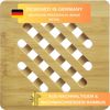 Thiru Topfuntersetzer praktisches 2er Set aus nachhaltigem Bambus, 4-tlg, praktisches 2er Set, aus nachhaltigem und nachwachsendem Bambus Bild 2