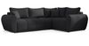 AX LIVING Malatya L Ecksofa mit Schlaffunktion Schlafsofa Schwarz 235cm R Bild 2