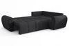 AX LIVING Malatya L Ecksofa mit Schlaffunktion Schlafsofa Schwarz 235cm R Bild 5