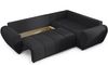 AX LIVING Malatya L Ecksofa mit Schlaffunktion Schlafsofa Schwarz 235cm R Bild 4