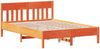 vidaXL Massivholzbett ohne Matratze Wachsbraun 120x190 cm Kiefernholz 842673 Bild 2