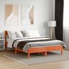 vidaXL Massivholzbett ohne Matratze Wachsbraun 120x190 cm Kiefernholz 842673 Bild 3