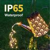 LQWELL LED Solarleuchte Solar Gießkanne mit Wasserfall Lichterkette Lampe, Jahrgang Solar Lanterne Garten Lampe, Warmweiß, für Hof, Path Rasen, Wege, Terrasse, Yard Deko Bild 3