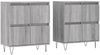 vidaXL Sideboards 2 Stk. Grau Sonoma Holzwerkstoff 3190179 Bild 2