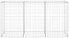 vidaXL Gabionenwand mit Abdeckung Verzinkter Stahl 200x60x100 cm 147815 Bild 3