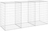 vidaXL Gabionenwand mit Abdeckung Verzinkter Stahl 200x60x100 cm 147815 Bild 2