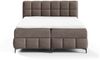 Boxspringbett Schlafzimmerbett SOPHIE 100x200cm Stoff Salvador Schokobraun Bild 2